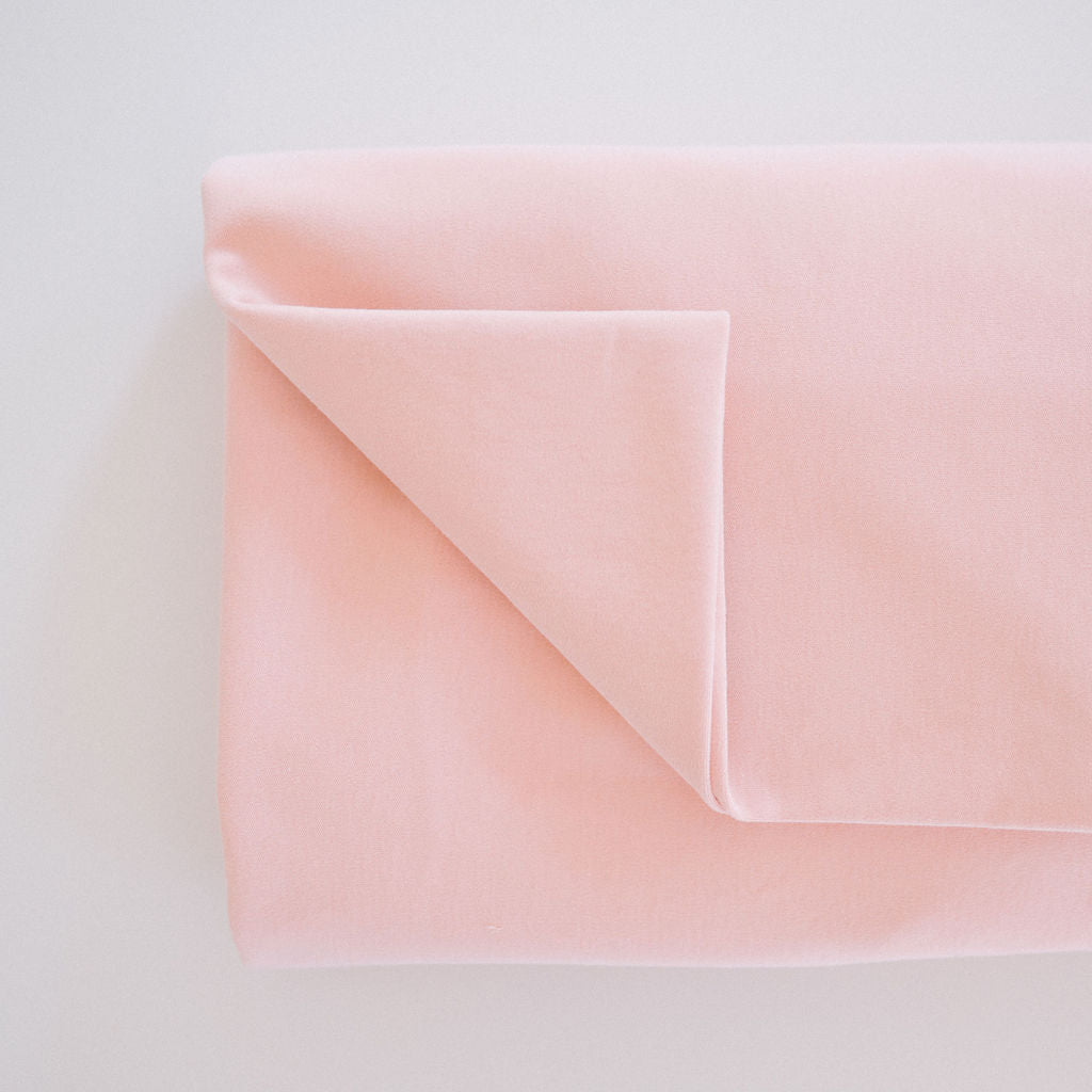 Waterproof Cotton Crib Sheet - Blush