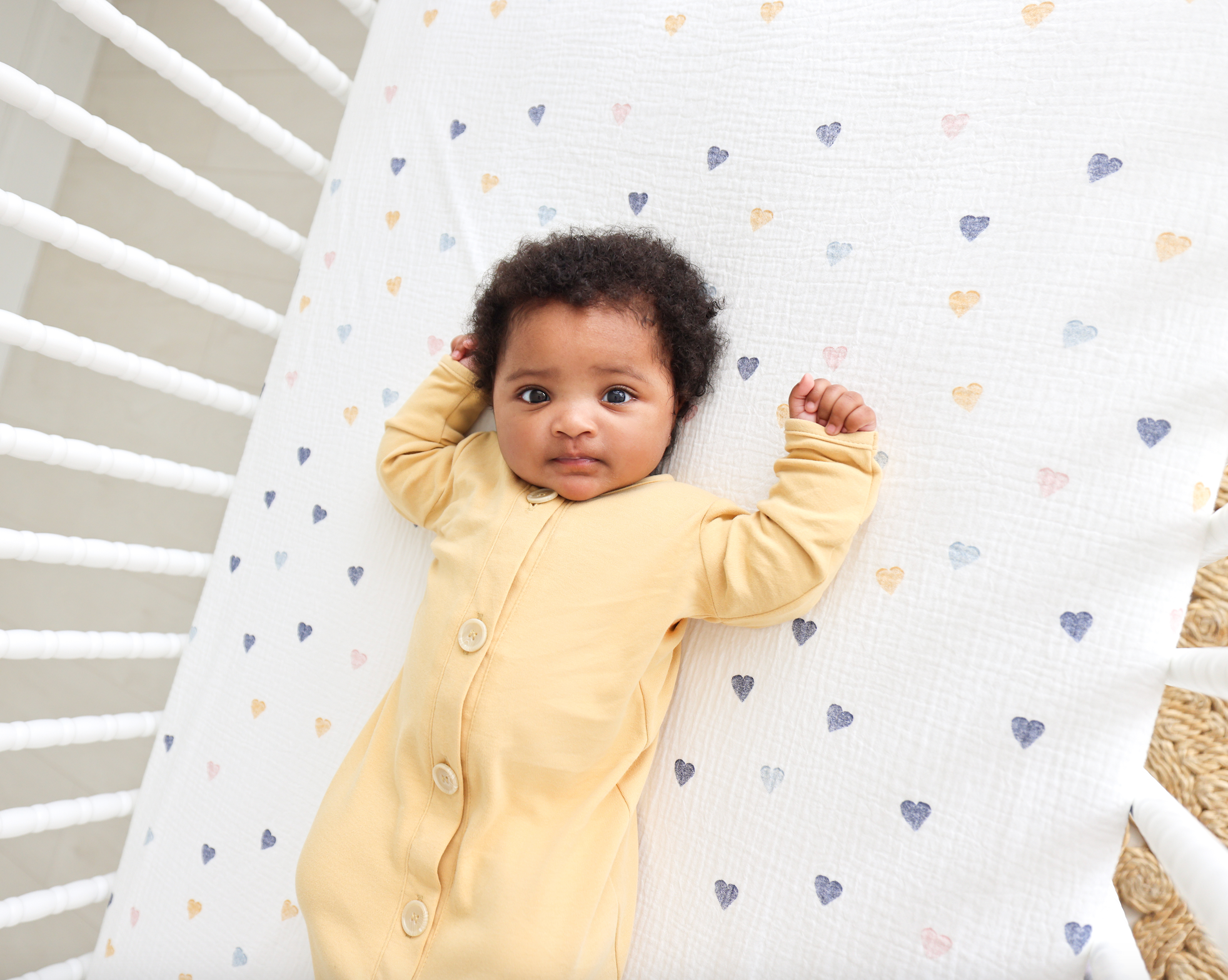 Organic Newborn Knotted Gown Daffodil Design Dua