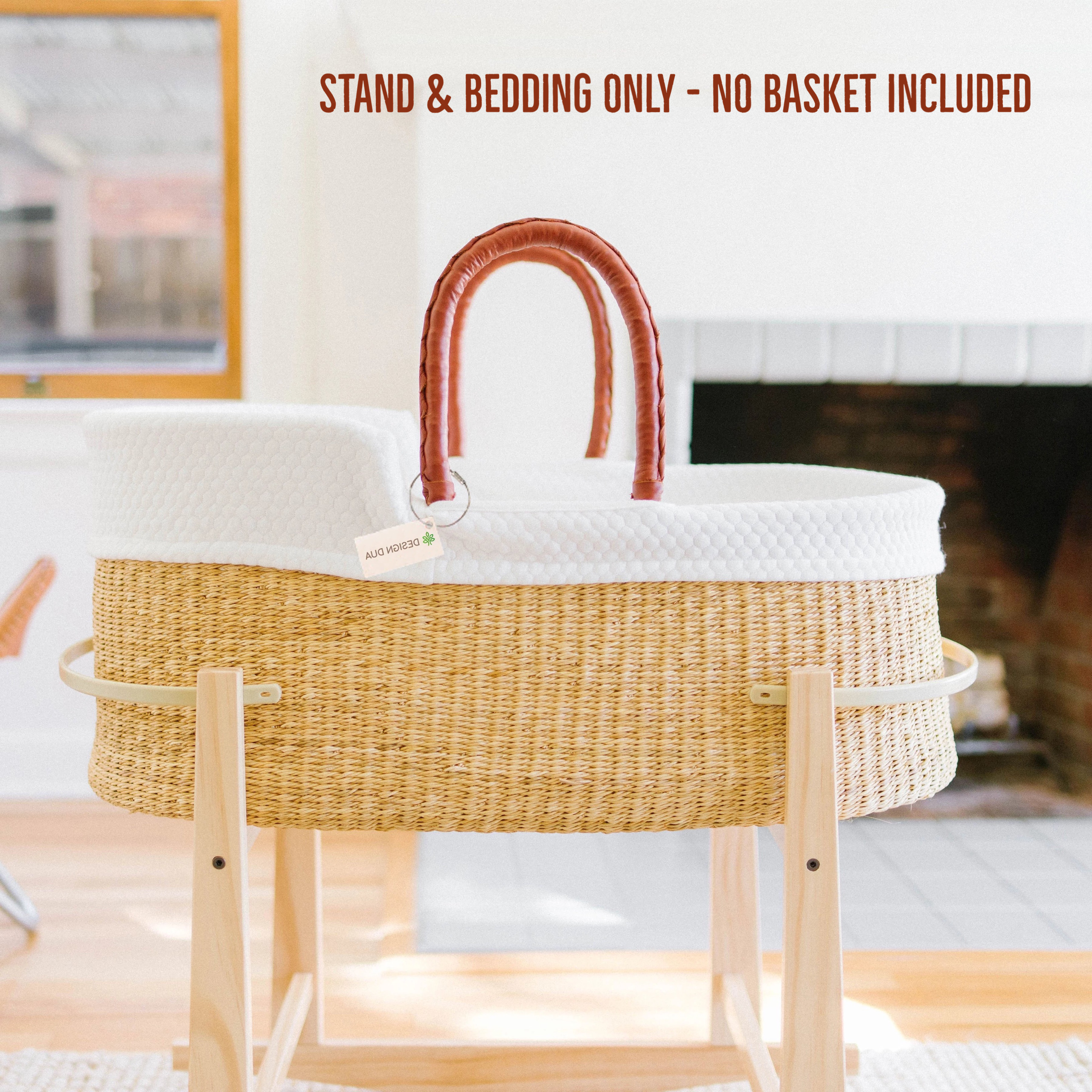 Basket bassinet top with stand