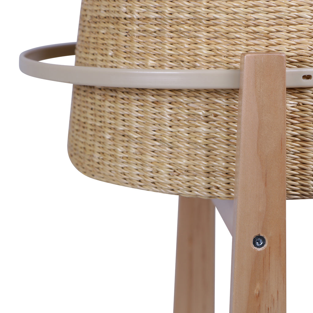 Modern Rocking Bassinet Stand- Natural Pine