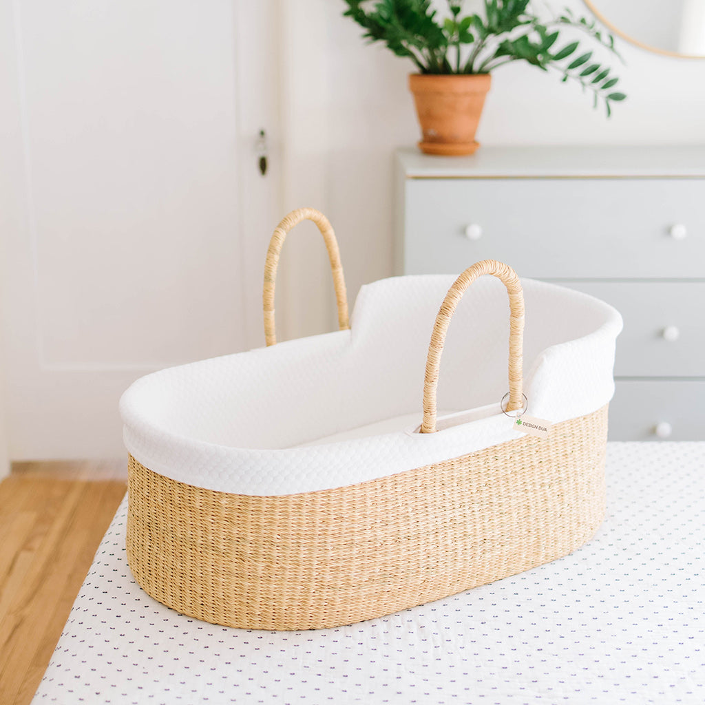 Signature Bilia Bassinet: Vegan (No Leather Handle/ Only Grass)