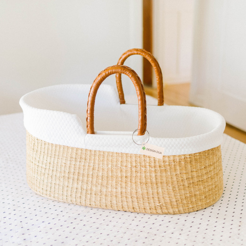 Natural Bundle for Bilia Bassinet (Stand +Liner + Sheet)  Modern