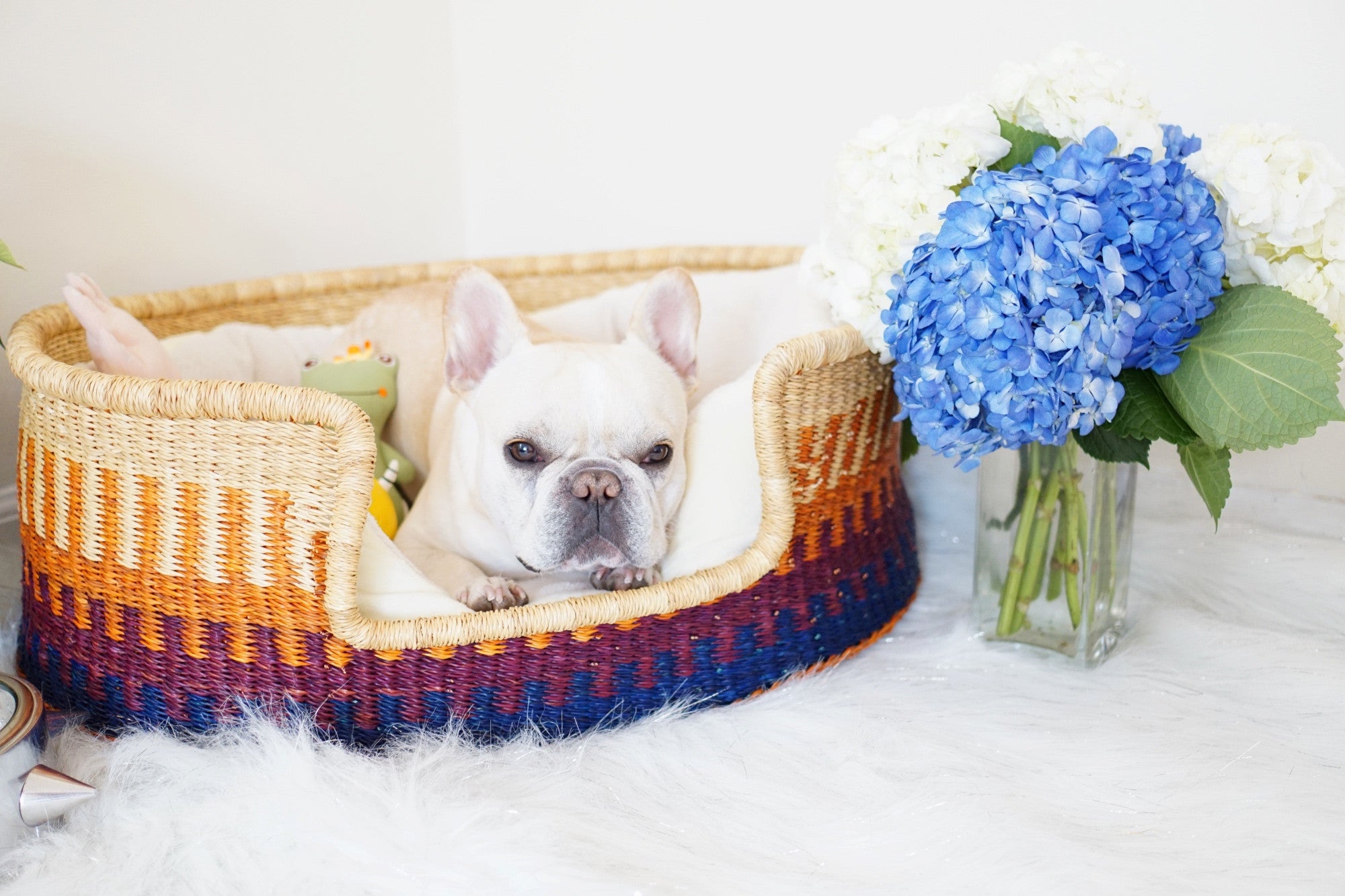 Bolga basket dog bed shop