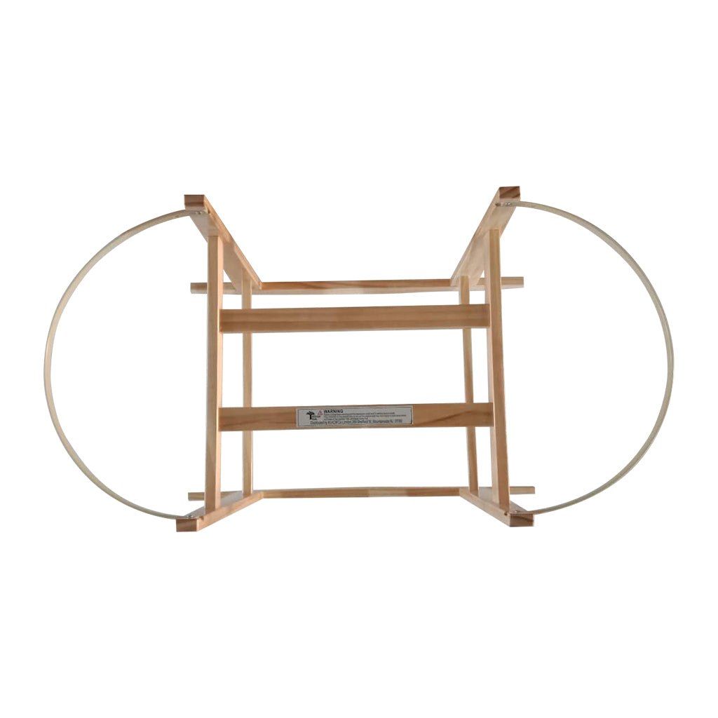 Modern Rocking Bassinet Stand- Natural Pine