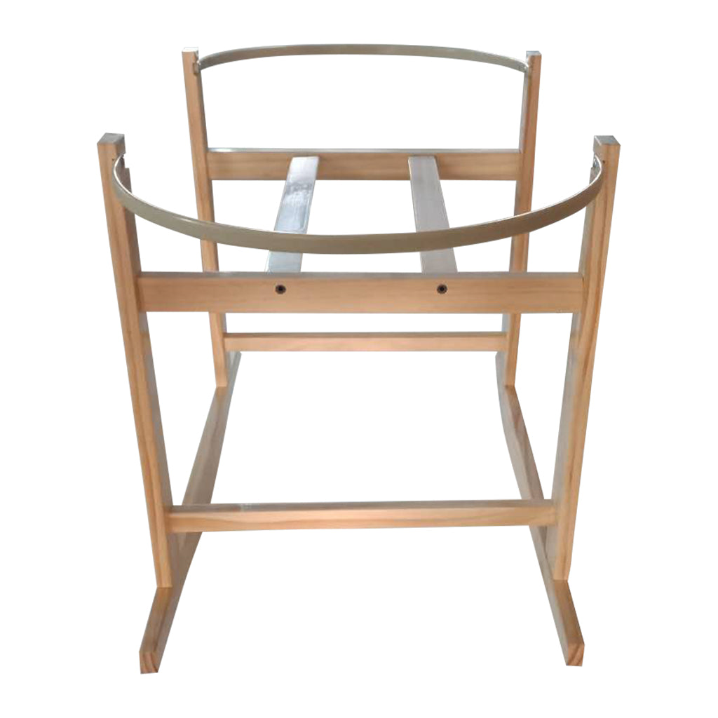 Modern Rocking Bassinet Stand- Natural Pine