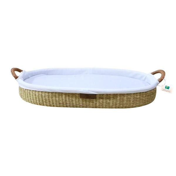 Handwoven Changing Basket: Natural