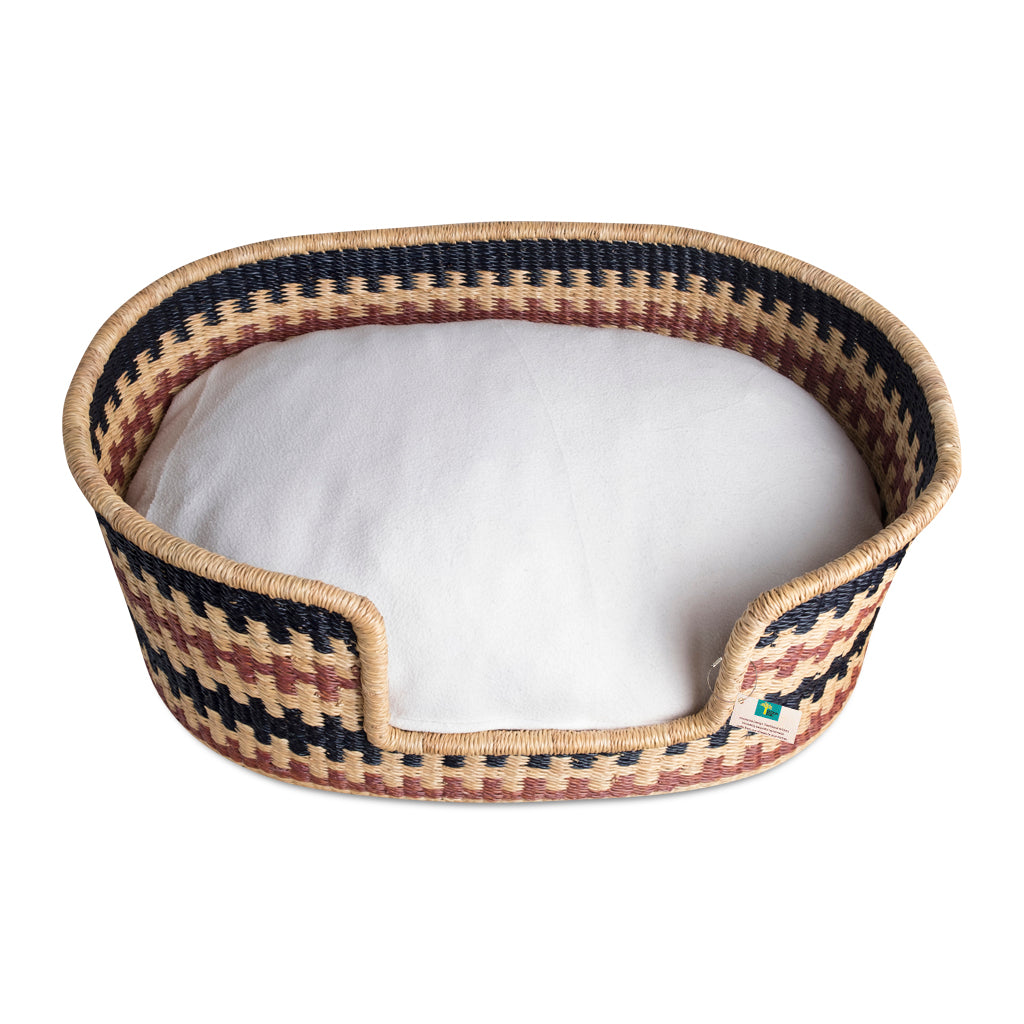 Design Dua Bear Dog Bed "Brown Cross"
