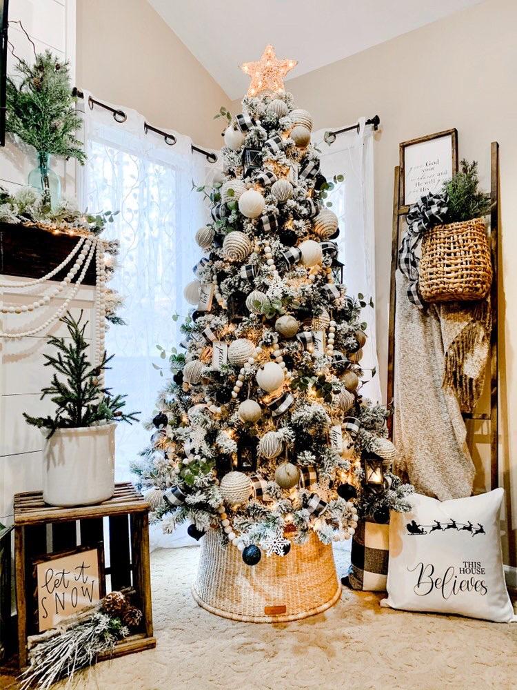 Giving Christmas Tree Skirt Basket