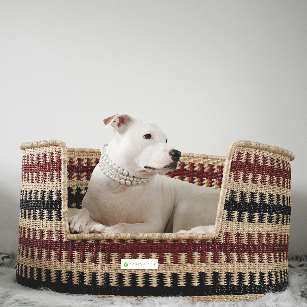 Design Dua Bear Dog Bed "Brown Cross"