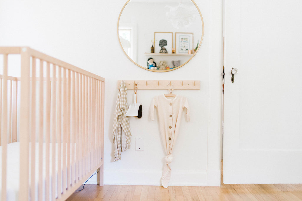 Organic Newborn Knotted Gown - Pearl